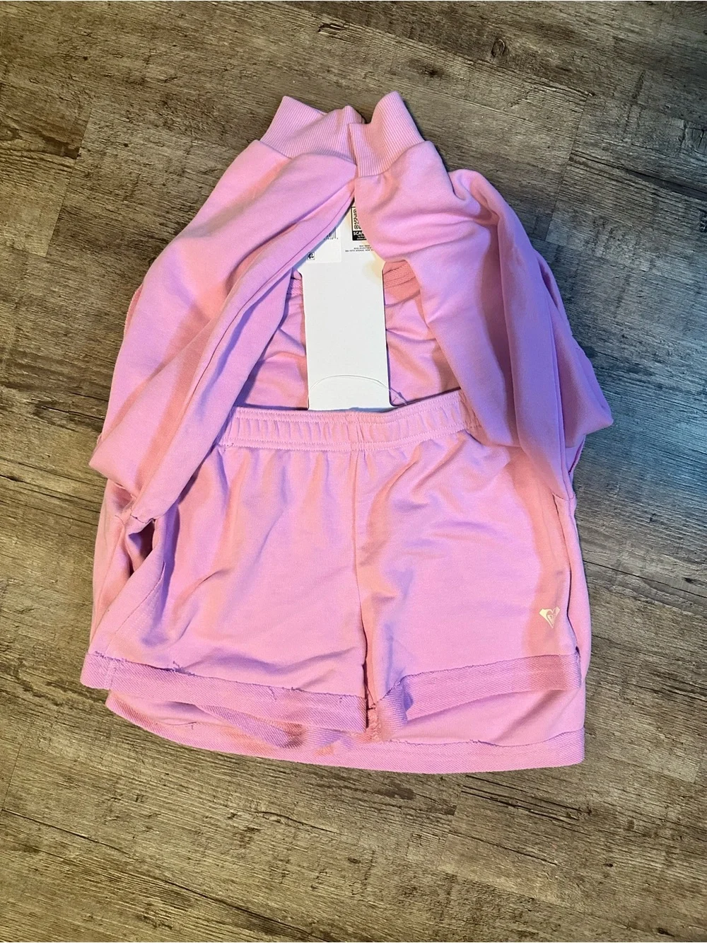 NWT Roxy Girls' 2-piece matching short set – size XL 14/16